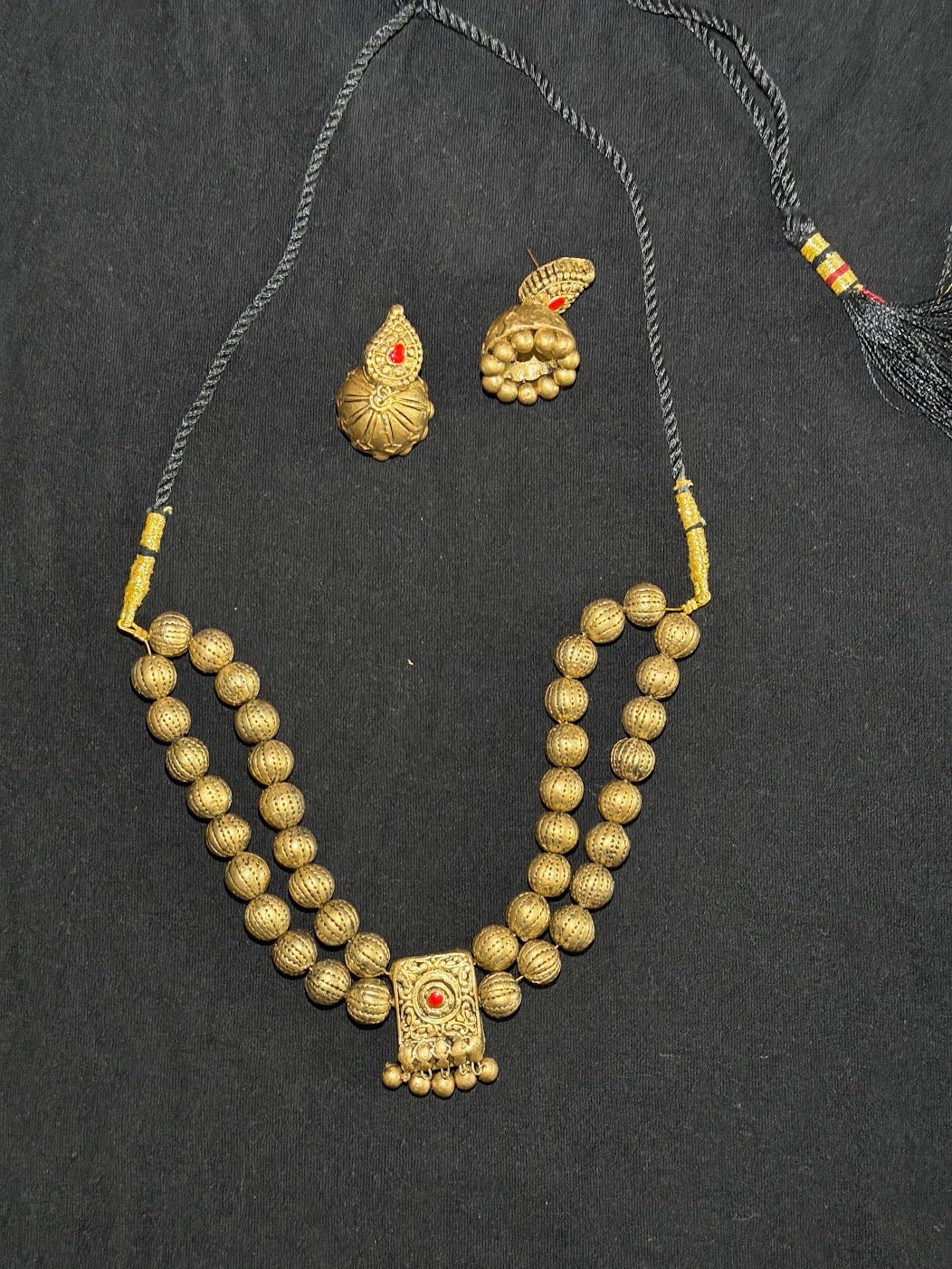 Terracotta Earring & Necklace Set | Handmade Lightweight Jewellery