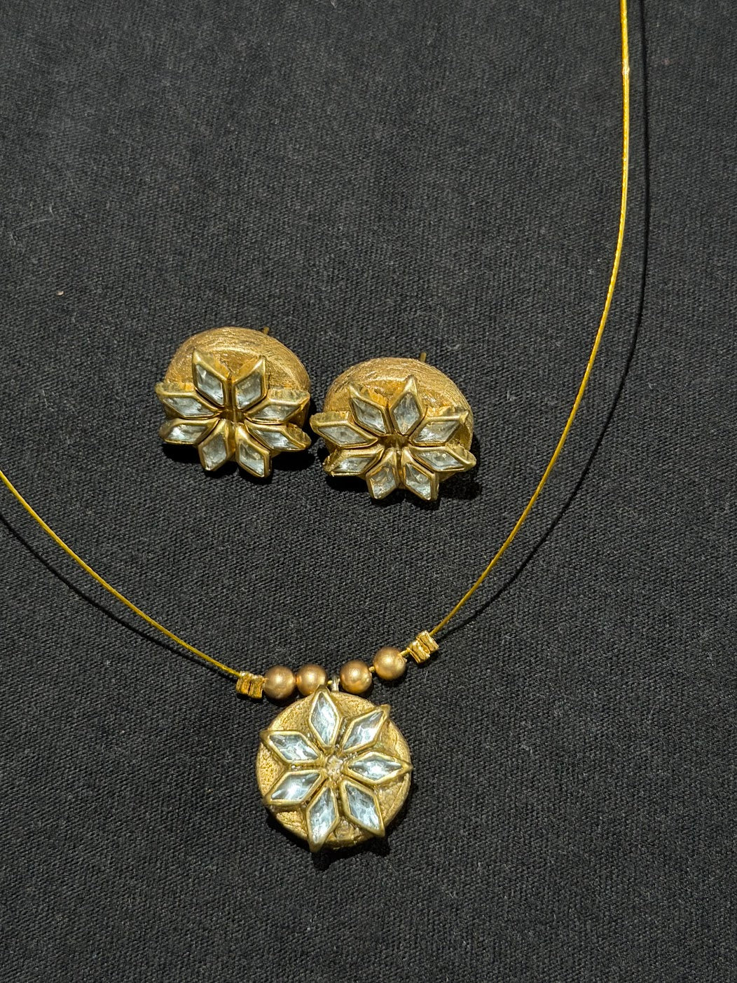 Terracotta Earring & Necklace Set | Handmade Lightweight Jewellery