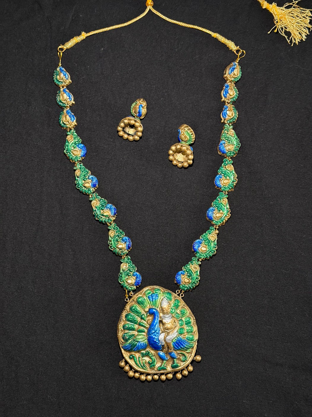 Terracotta Earring & Necklace Set | Handmade Lightweight Jewellery